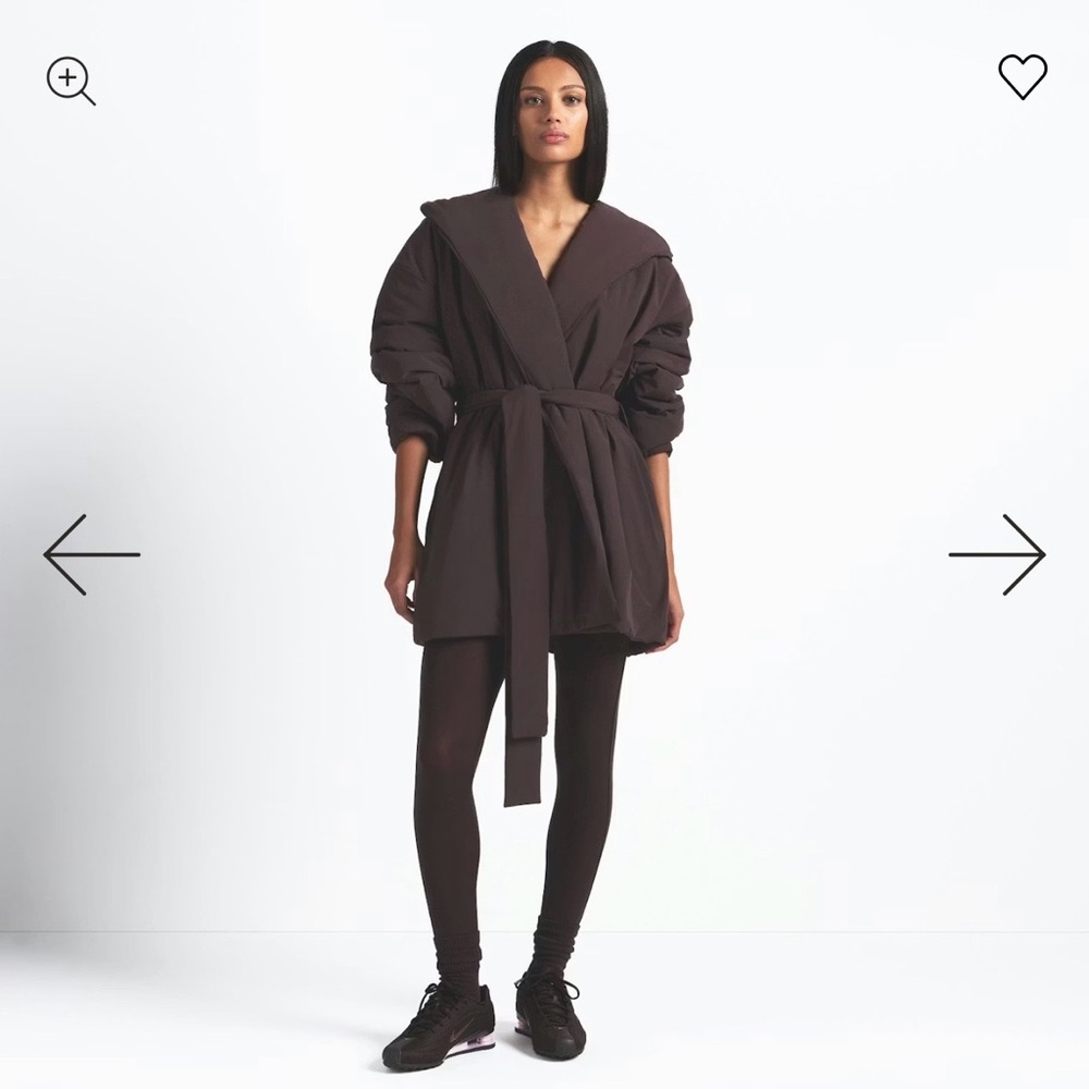 Nike SKIMS Woven Nylon Wrap Coat Phoenix